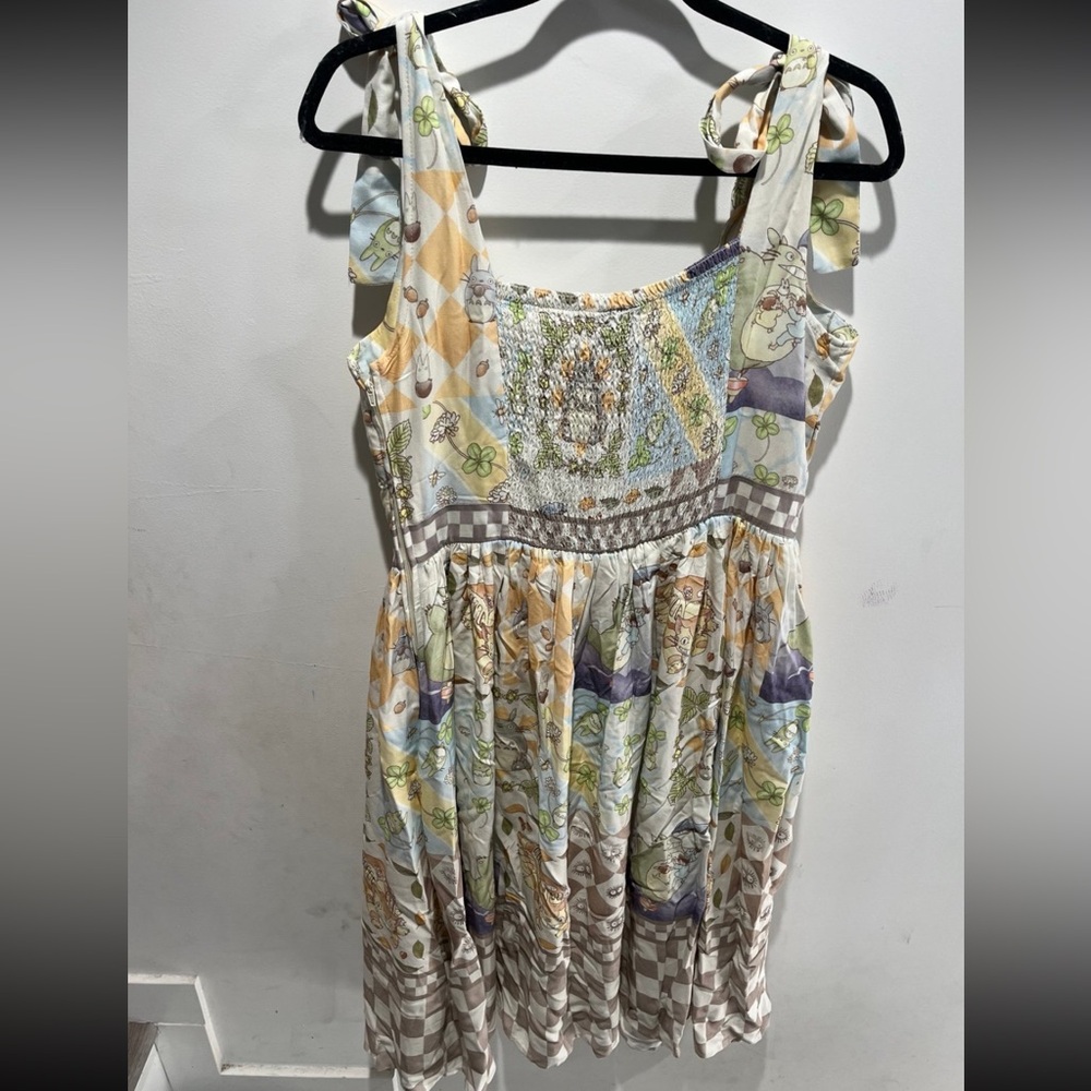 Studio Ghibli My Neighbor Totoro Mosaic Midi Dress - Picture 4 of 12